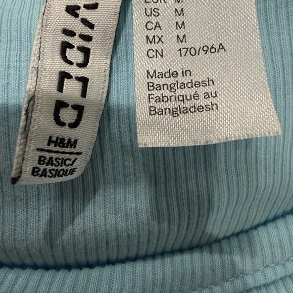 H&M Light Blue Ribbed Tank - Picture 4 of 4